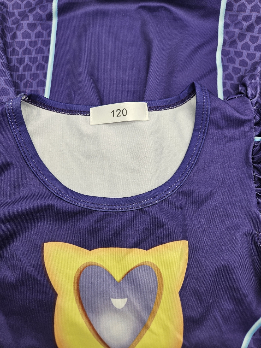 Girls Purple SuperKitties Dress - Picture 5 of 5